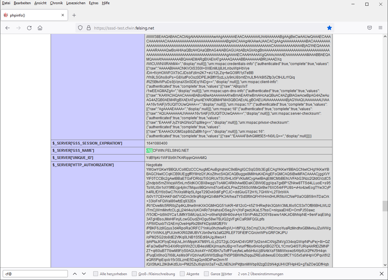 AD Authenticated Webservice