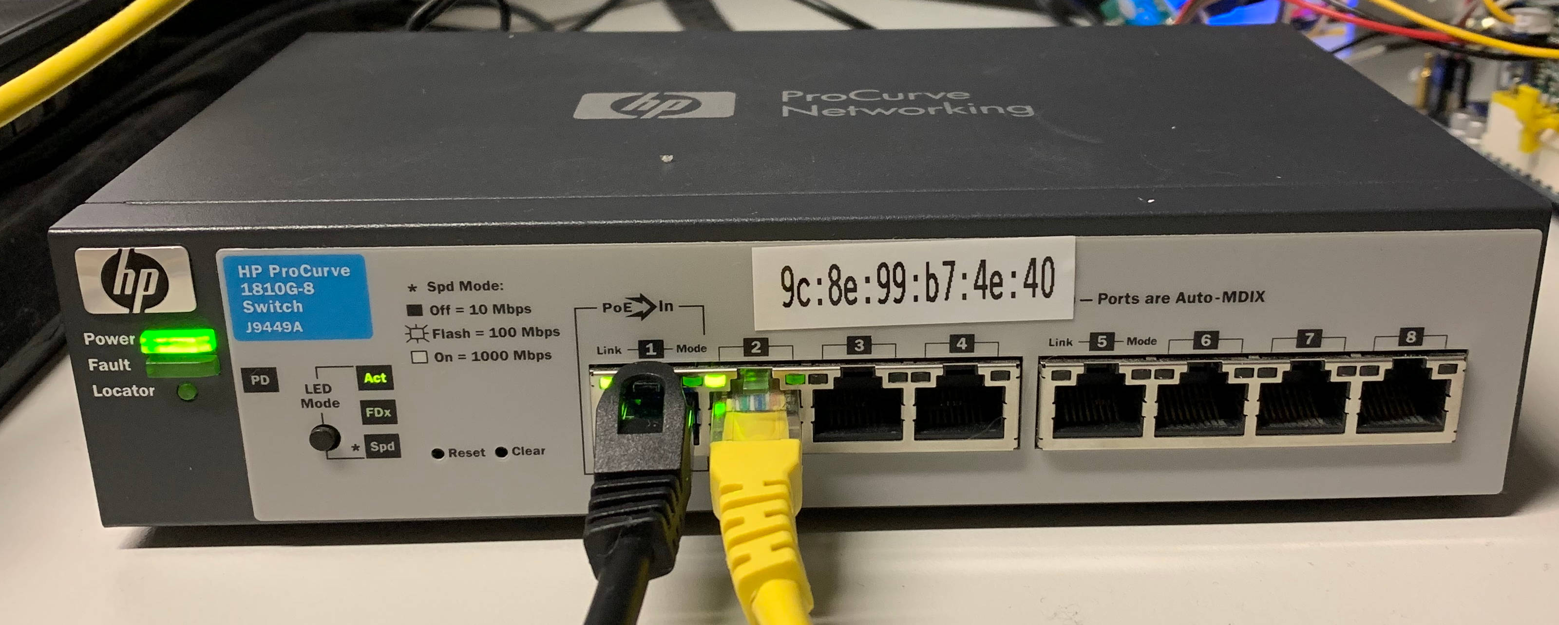 HP1810 managed Switch